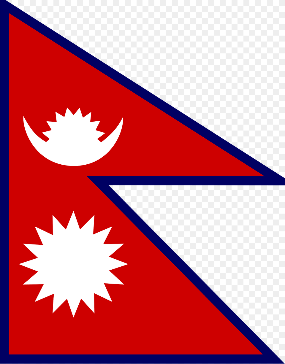 Flag Of Nepal Clipart, Triangle, Logo Png