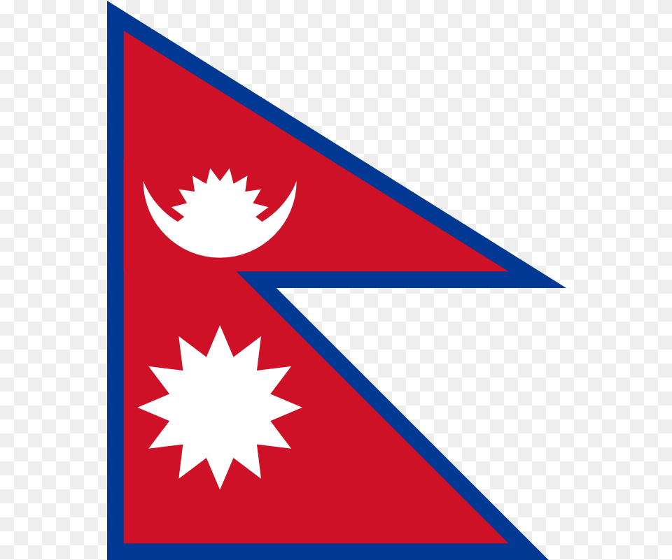 Flag Of Nepal Flag Of Nepal, Triangle Png