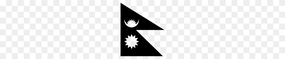 Flag Of Nepal Icons Noun Project, Gray Free Transparent Png