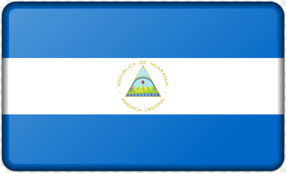 Flag Of Nicaragua Clip Arts Easiest Flag In The World, Triangle, Logo Png Image
