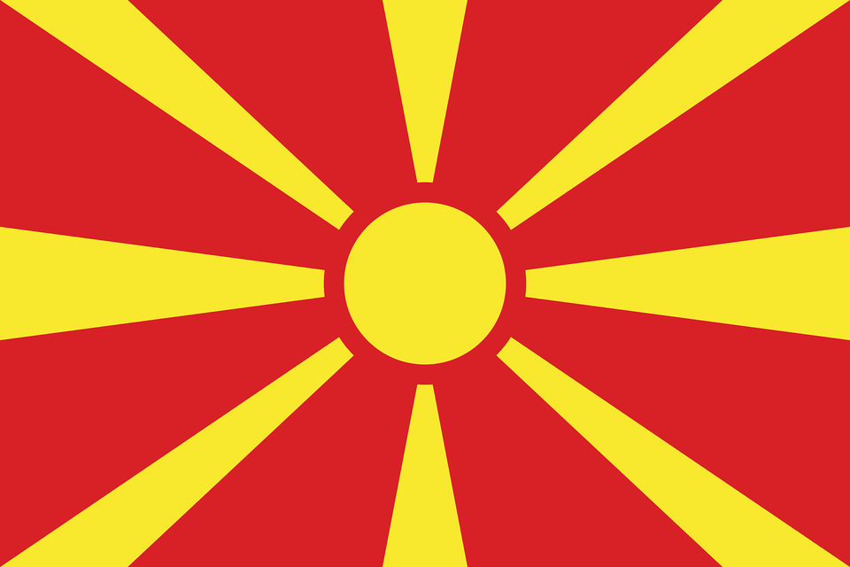 Flag Of North Macedonia 3 2 Clipart, Nature, Outdoors, Sky, Lighting Free Png Download