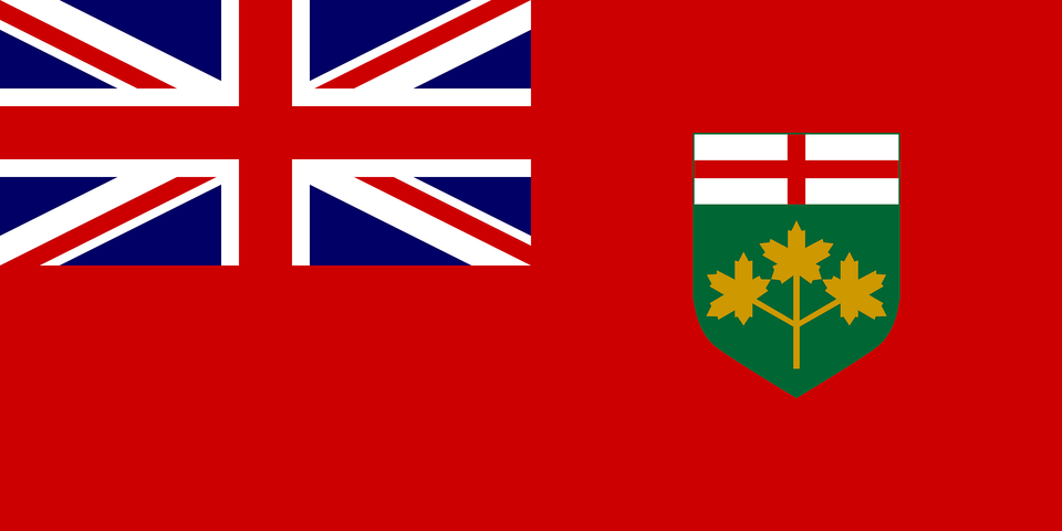 Flag Of Ontario Canada Clipart Free Png