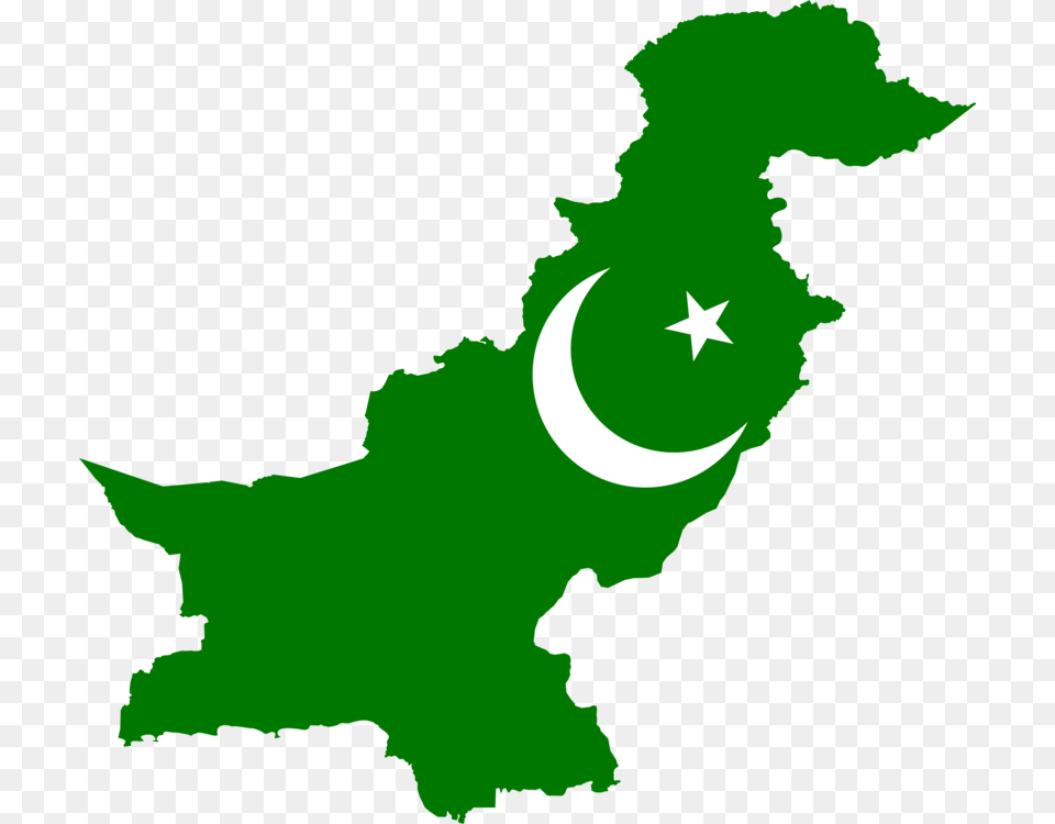 Flag Of Pakistan Blank Map, Green, Nature, Night, Outdoors Free Png Download