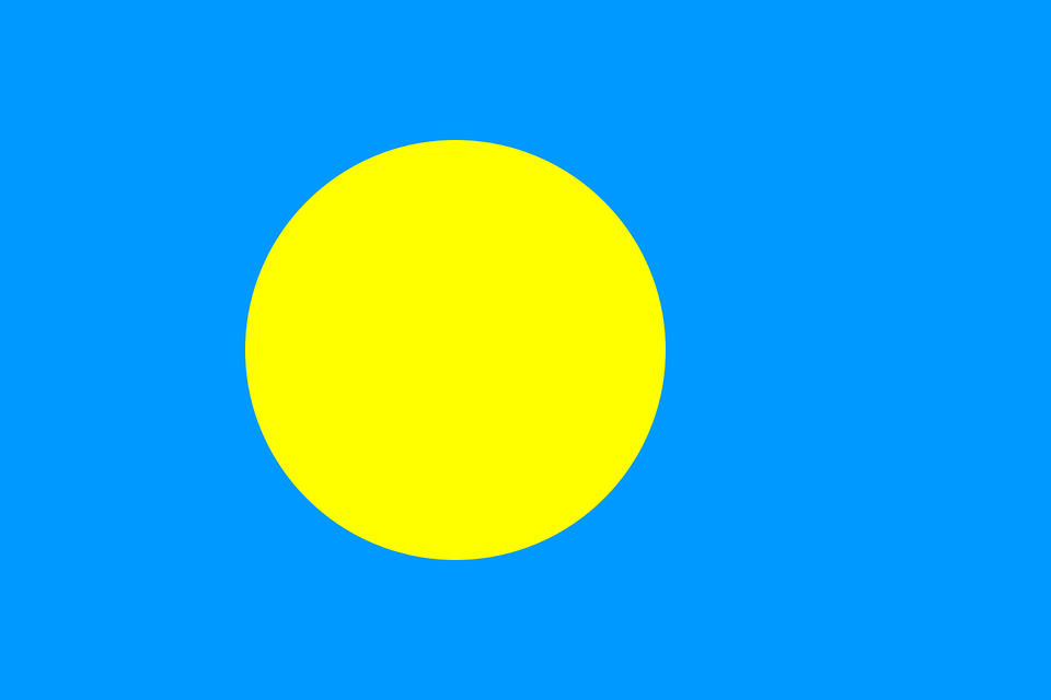 Flag Of Palau 3 2 Clipart, Nature, Outdoors, Sky, Sphere Png Image