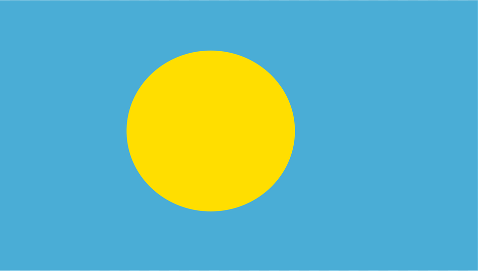 Flag Of Palau Clipart, Nature, Outdoors, Sky, Sphere Png