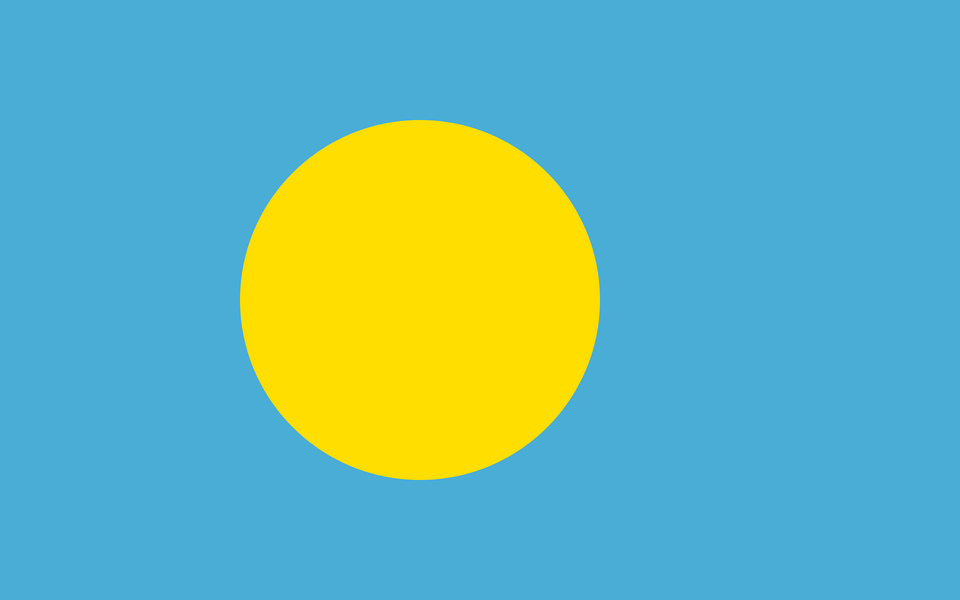 Flag Of Palau Clipart, Nature, Outdoors, Sky, Sphere Png Image