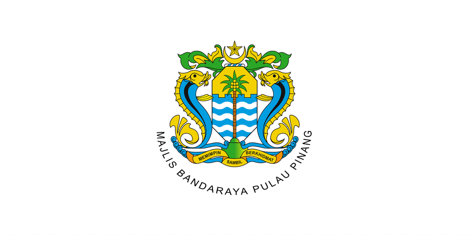 Flag Of Penang Island City Council Clipart, Logo, Emblem, Symbol Free Transparent Png
