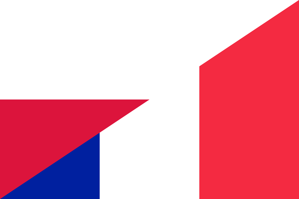 Flag Of Poland And France Clipart, Triangle Png