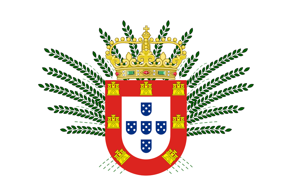 Flag Of Portugal 1616 Clipart, Emblem, Symbol Png