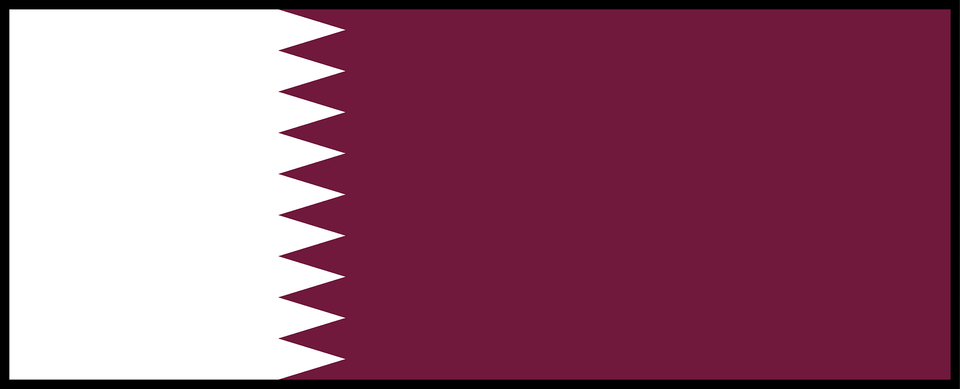 Flag Of Qatar Bordered Clipart, Maroon, Home Decor Free Transparent Png