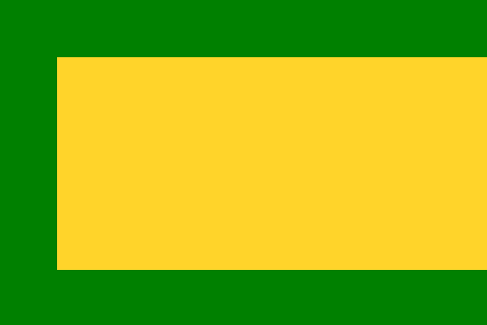 Flag Of Riau Lingga Sultanate Yamtuan Muda Variant Standard Clipart, Green Free Png Download