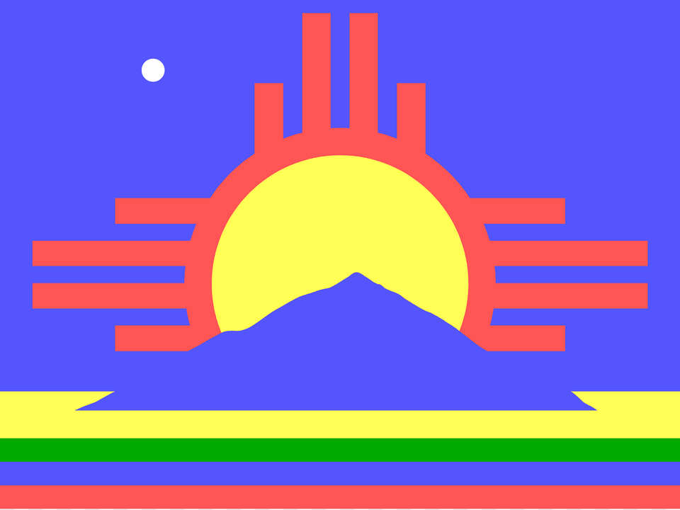 Flag Of Roswell New Mexico Clipart, Mountain, Nature, Outdoors, Sky Png