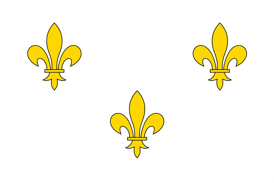 Flag Of Royalist France Clipart, Sword, Weapon Png Image