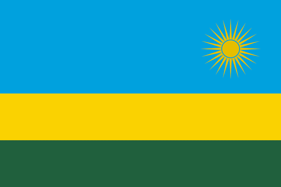 Flag Of Rwanda Clipart Free Png Download