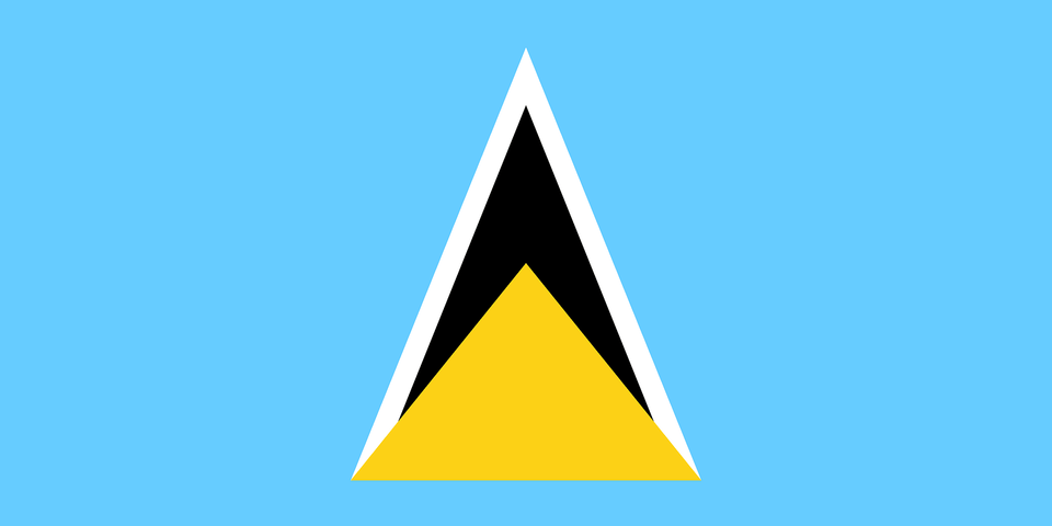 Flag Of Saint Lucia Clipart, Triangle, Blade, Dagger, Knife Free Png