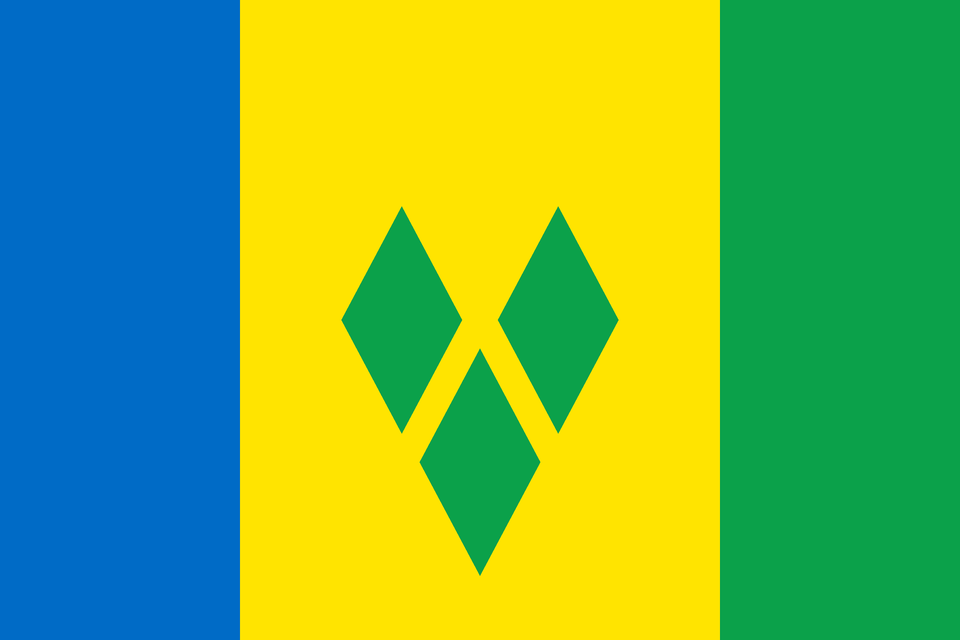 Flag Of Saint Vincent And The Grenadines 2008 Summer Olympics Clipart Free Png
