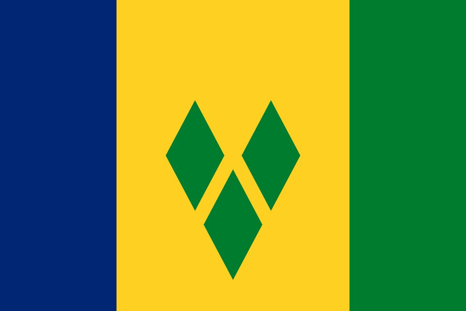 Flag Of Saint Vincent And The Grenadines Clipart Free Png Download