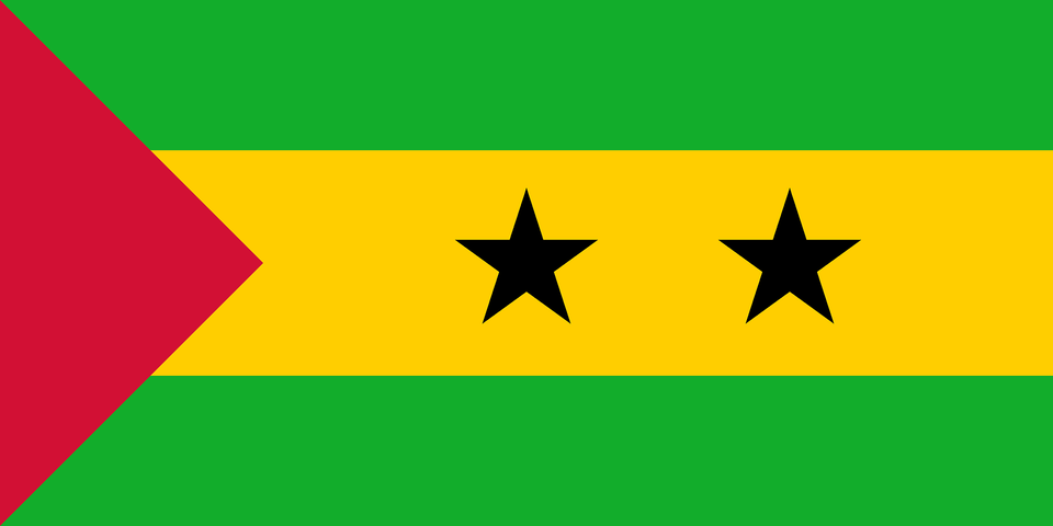 Flag Of Sao Tome And Principe Clipart, Star Symbol, Symbol Free Png