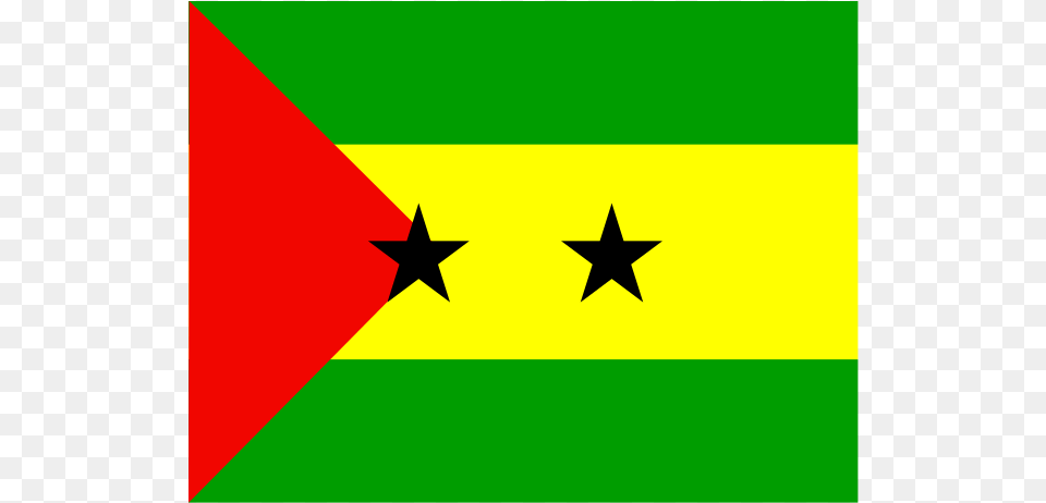 Flag Of Sao Tome And Principe Logo Transparent Flag, Star Symbol, Symbol Png Image