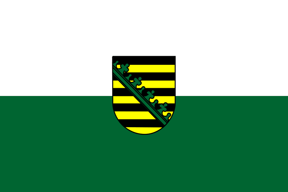 Flag Of Saxony Clipart, Logo Free Transparent Png