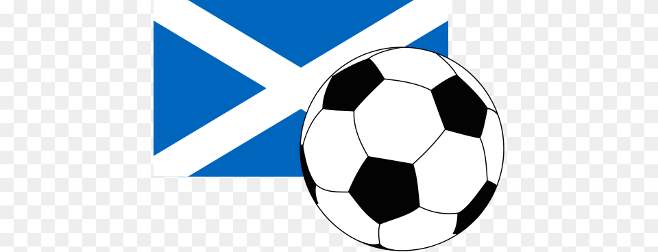 Flag Of Scotland With Football, Ball, Soccer, Soccer Ball, Sport Free Png