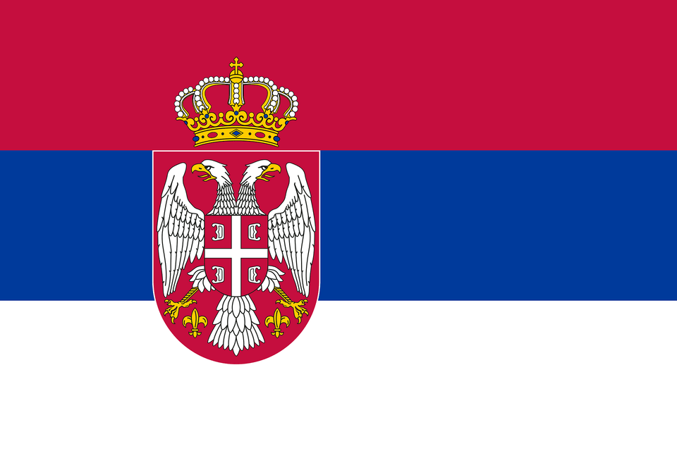 Flag Of Serbia 2008 Summer Olympics Clipart, Emblem, Logo, Symbol, Animal Png Image