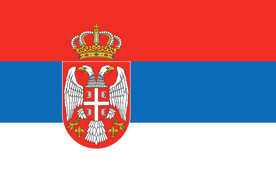 Flag Of Serbia 2010 Winter Olympics Clipart, Emblem, Symbol, Animal, Bird Free Png