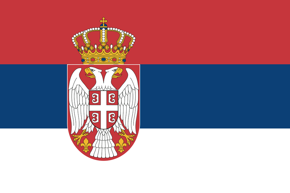 Flag Of Serbia Clipart, Emblem, Symbol, Animal, Bird Png Image