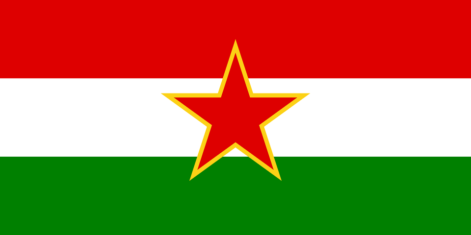 Flag Of Sfr Yugoslav Hungarian Minority Clipart, Star Symbol, Symbol Free Transparent Png