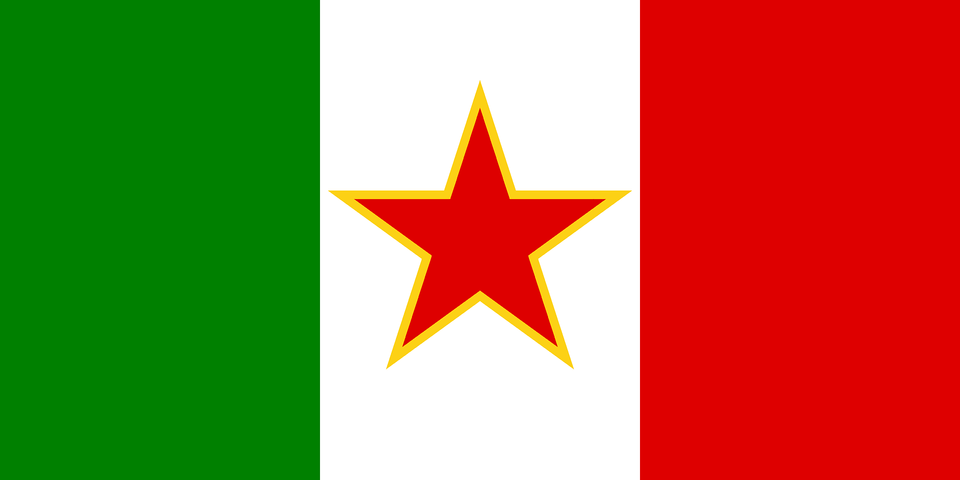 Flag Of Sfr Yugoslav Italian Minority Clipart, Star Symbol, Symbol Free Png Download