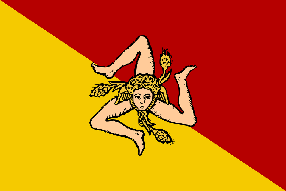 Flag Of Sicily Revised Clipart, Baby, Person, Face, Head Png Image