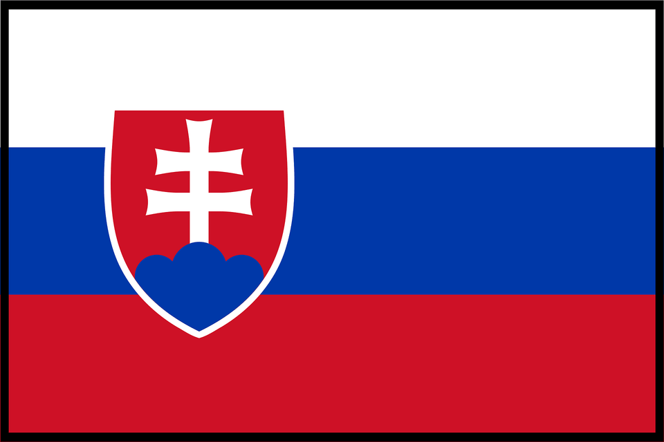 Flag Of Slovakia Bordered Clipart Free Png Download