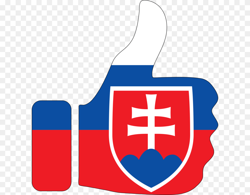 Flag Of Slovakia Thumb Signal, Armor, Shield Free Png