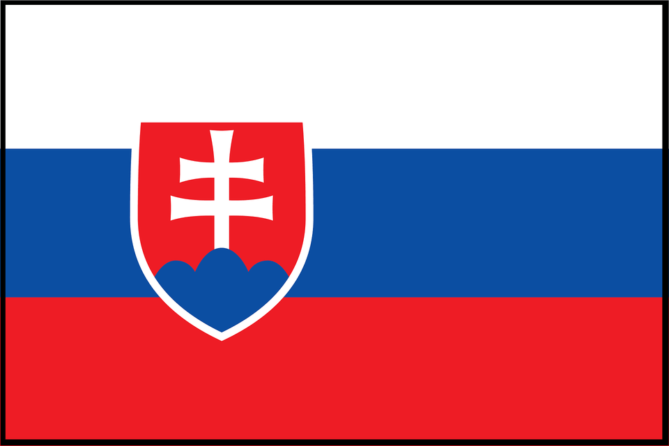 Flag Of Slovakia With Border Clipart Png Image