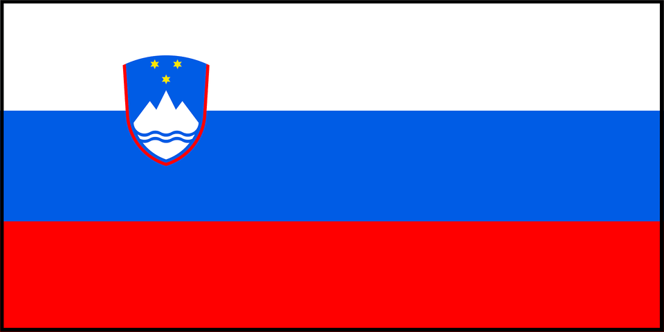 Flag Of Slovenia With Border Clipart, Logo Png Image