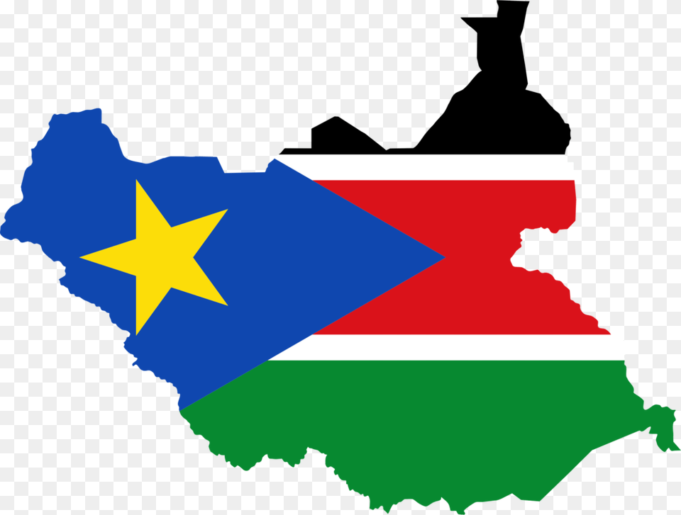 Flag Of South Sudan Map National Flag, Star Symbol, Symbol Png Image