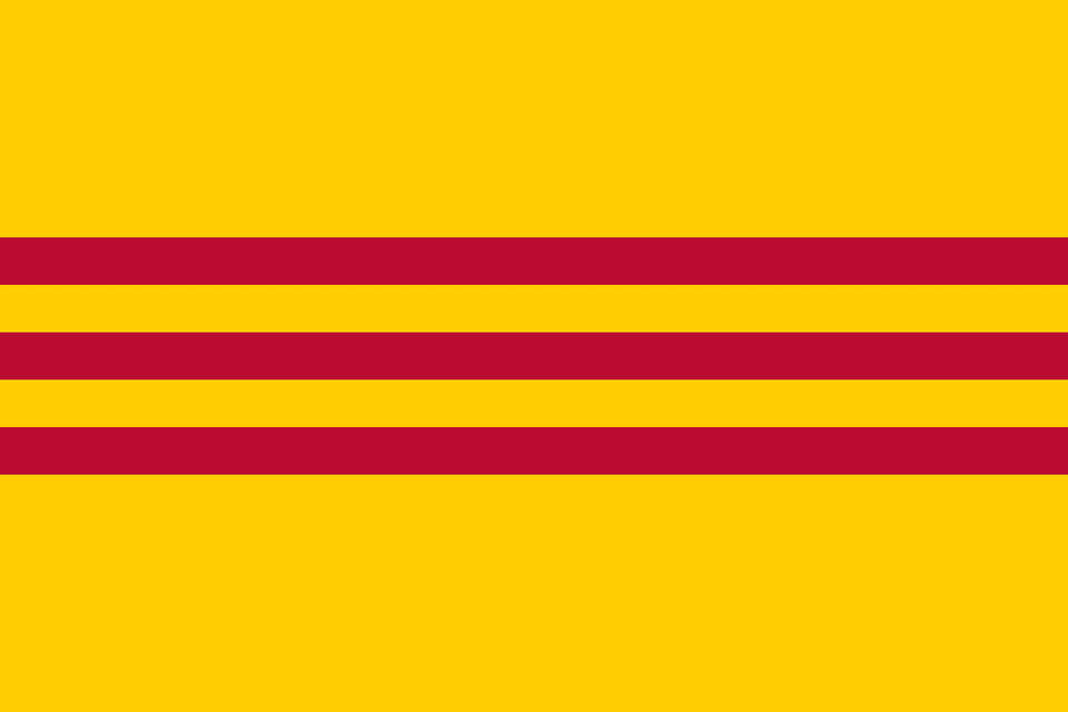 Flag Of South Vietnam Pantone Clipart Png