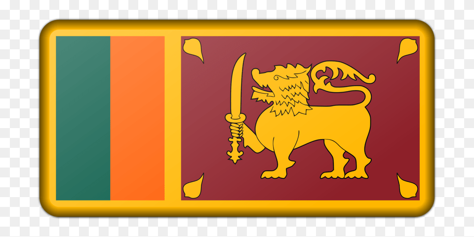Flag Of Sri Lanka National Flag Flag Of The United States, Animal, Elephant, Mammal, Wildlife Free Transparent Png