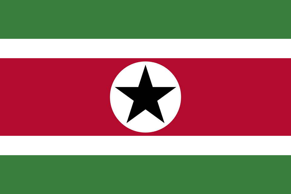 Flag Of Suriname Proposal 3 Clipart, Star Symbol, Symbol Free Png Download