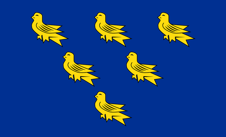 Flag Of Sussex Clipart, Animal, Bird, Canary Free Png Download