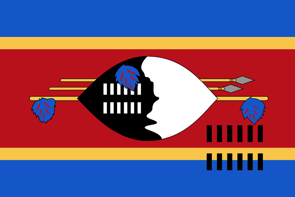 Flag Of Swaziland 2000 Summer Olympics Clipart, Art, Cutlery, Fork Free Png Download