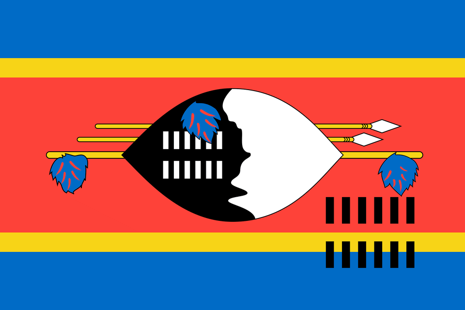 Flag Of Swaziland 2008 Summer Olympics Clipart, Art, Cutlery, Fork, Painting Free Png Download