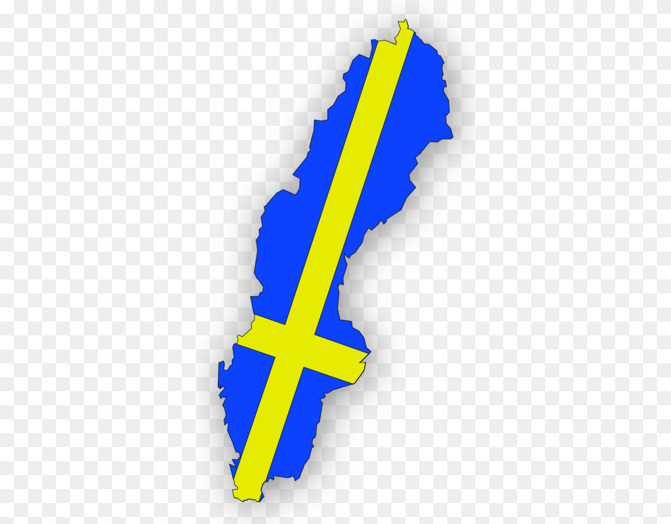 Flag Of Sweden Computer Icons Swedish Language Drawing Free, Chart, Plot, Sword, Weapon Png