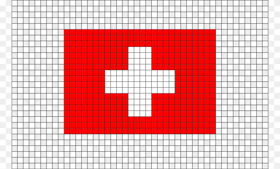 Flag Of Switzerland Pixel Art From Brikbook Russian Flag Pixel Art, Dynamite, Weapon, Logo, First Aid Png