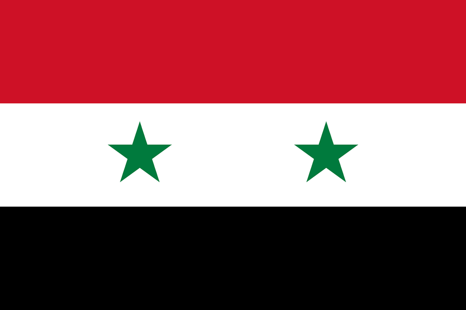 Flag Of Syria Clipart, Star Symbol, Symbol Png Image