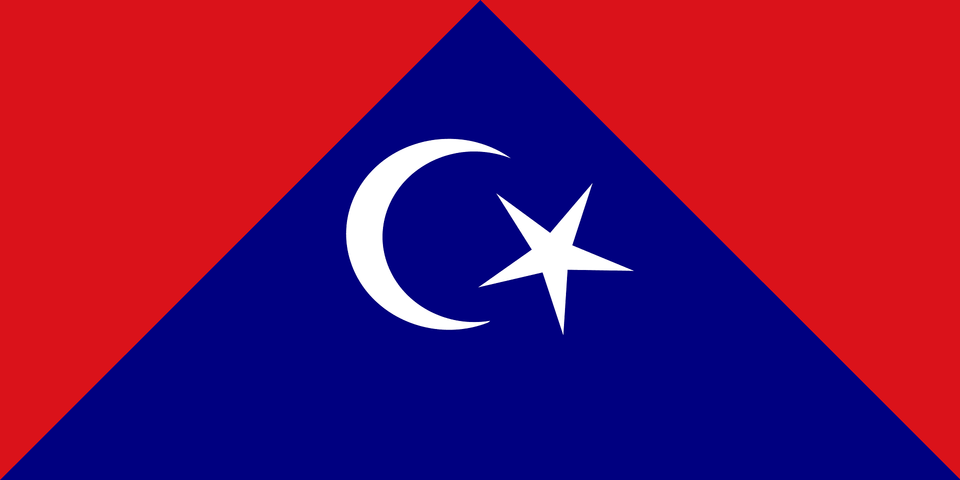 Flag Of Tangkak Johor Clipart, Star Symbol, Symbol, Triangle Free Transparent Png