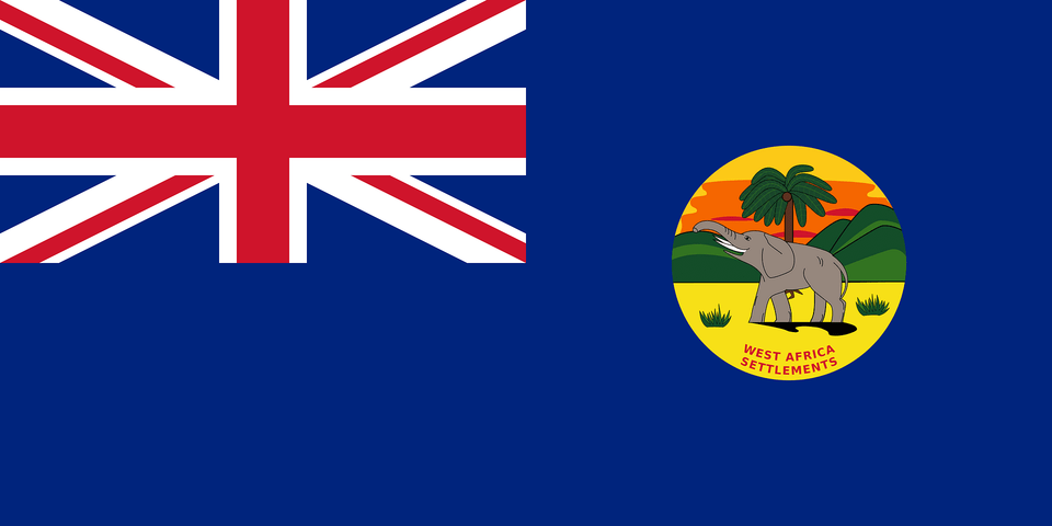 Flag Of The British West Africa Settlements Clipart, Logo Png