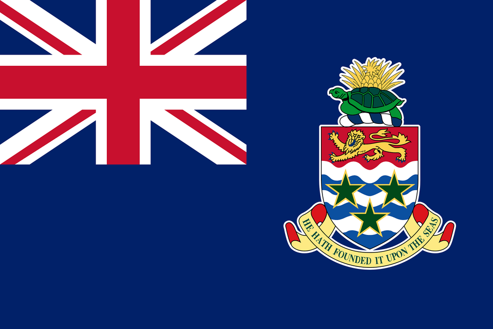 Flag Of The Cayman Islands 3 2 Clipart, Emblem, Symbol, Animal, Reptile Png Image