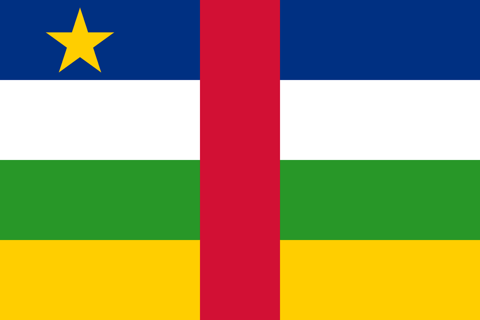 Flag Of The Central African Republic Clipart, Symbol Free Png Download