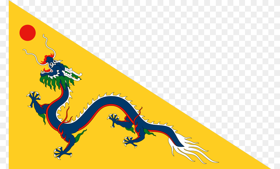 Flag Of The Chinese Empire Under The Qing Dynasty Flag Of The Qing Dynasty, Animal, Antelope, Mammal, Wildlife Free Png Download